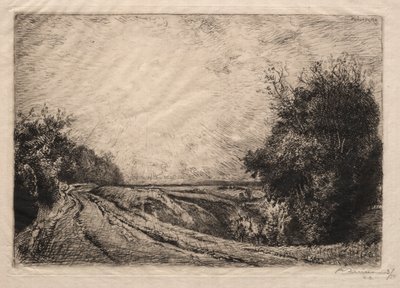 La Route de la Houssoye, 1913 door Auguste Louis Lepère