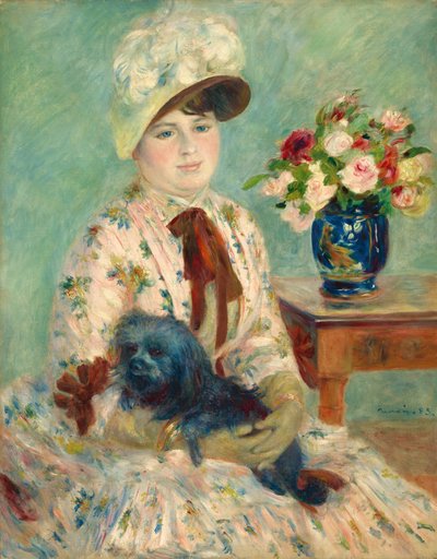 Mlle Charlotte Berthier door Auguste Renoir