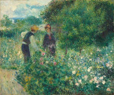 Bloemen plukken door Auguste Renoir