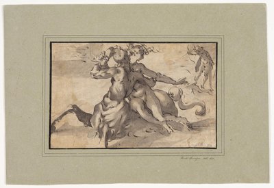 Hercules, Deianira en de Centaur Nessus door Bartholomeus Spranger