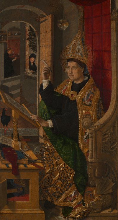 Sint Augustinus door Bartolomé Bermejo