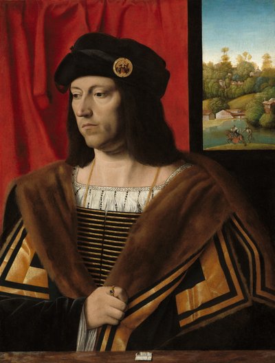 Portret van een heer door Bartolomeo Veneto