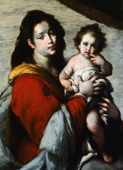 Madonna en Kind door Bernardo Strozzi