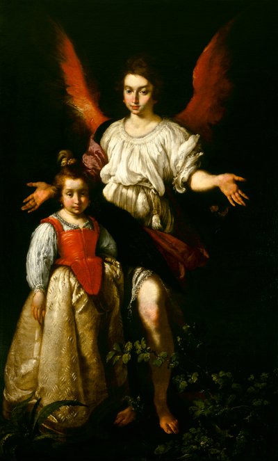 De Beschermengel door Bernardo Strozzi