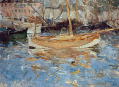 De haven van Nice door Berthe Morisot