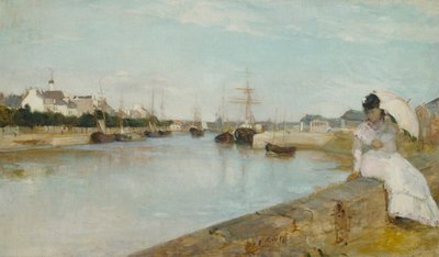 De haven van Lorient, 1869 door Berthe Morisot