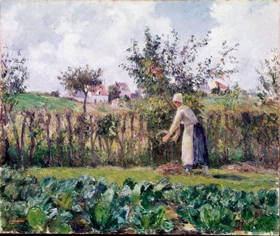 In de tuin door Camille Jacob Pissarro