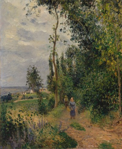 Côte des Grouettes, nabij Pontoise, waarschijnlijk 1878 door Camille Jacob Pissarro