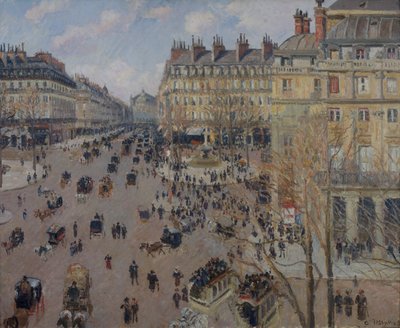 Place du Théâtre Français door Camille Pissarro