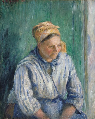 Wasvrouw, studie door Camille Jacob Pissarro