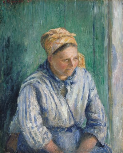 Wasvrouw, Studie door Camille Jacob Pissarro