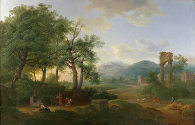 Arcadisch landschap door Carl Philipp Schallhas