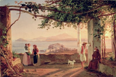 Pozzuoli, ca. 1831 door Carl Wilhelm Goetzloff