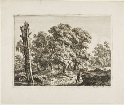 Landschap door Carl Wilhelm Kolbe, the elder