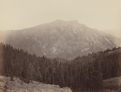 Downeville Butte door Carleton E. Watkins