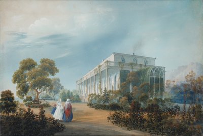 Naryshkins Landgoed in Miskhor, 1842 door Carlo Bossoli