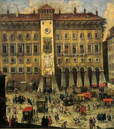 Italië, Napels, Vicaria Gerechtsgebouw door Carlo Coppola