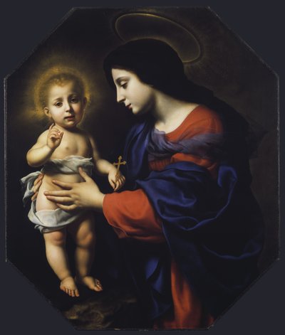 Madonna en kind, 1651 door Carlo Dolci