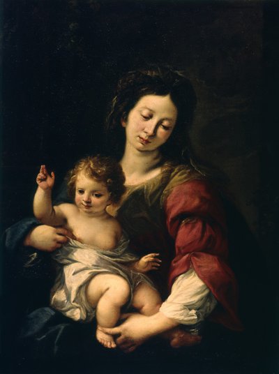 Madonna en kind, ca. 1620-62 door Carlo Francesco Nuvolone