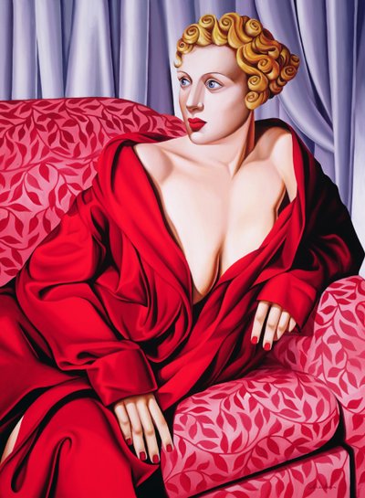 Rode kimono door Catherine Abel