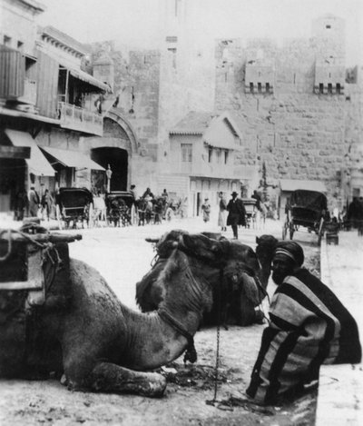 Bij de Jaffa-poort, Jeruzalem, ca. 1927-1931 door Cavanders Ltd