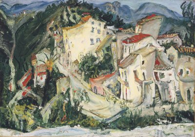 Landschap bij Cagnes, c.1924-1925 door Chaim Soutine