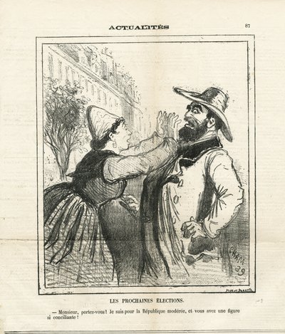 Illustratie van Cham (1819-1879) in Le Charivari door Amédée de Noé