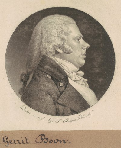 Gerrit Boon door Charles B. J. Févret de Saint Mémin