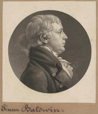 Simeon Baldwin door Charles B. J. Févret de Saint Mémin