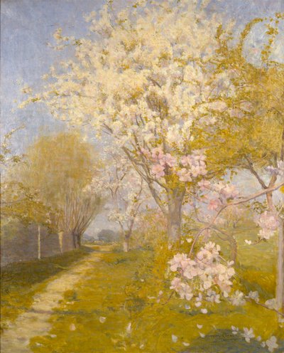 Appelbloesem in Dennemont, 1893 door Charles Edward Conder