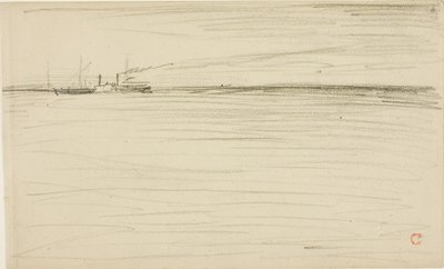 Het Kanaal oversteken door Charles Francois Daubigny