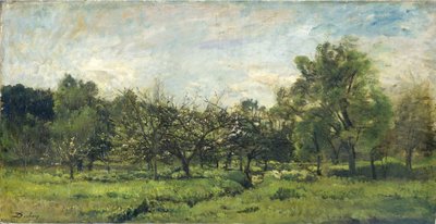 Boomgaard door Charles Francois Daubigny