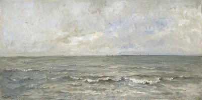 Zeegezicht door Charles Francois Daubigny