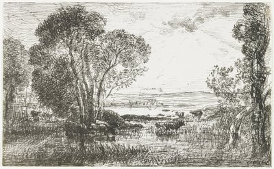 De Hydraulische Motor, 1862 door Charles Francois Daubigny