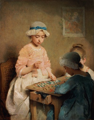 Het Spel van Lotto, 1865 door Charles Joshua Chaplin