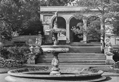 De Loggia en Fontein door Charles Latham