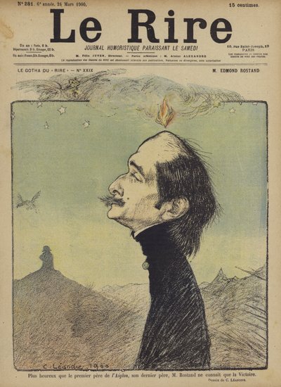 Edmond Rostand, Illustratie voor Le Rire door Charles Leandre