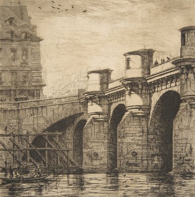 Pont-Neuf, Parijs door Charles Meryon