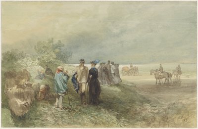 Aan de kust van de Zuiderzee door Charles Rochussen