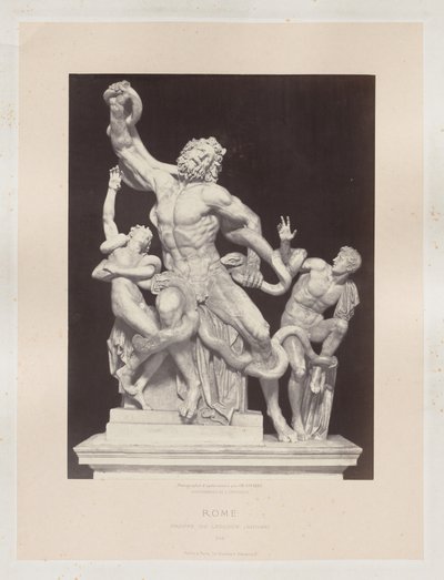 Rome: Groupe de Laocoon Vaticaan, c. 1860 door Charles Soulier