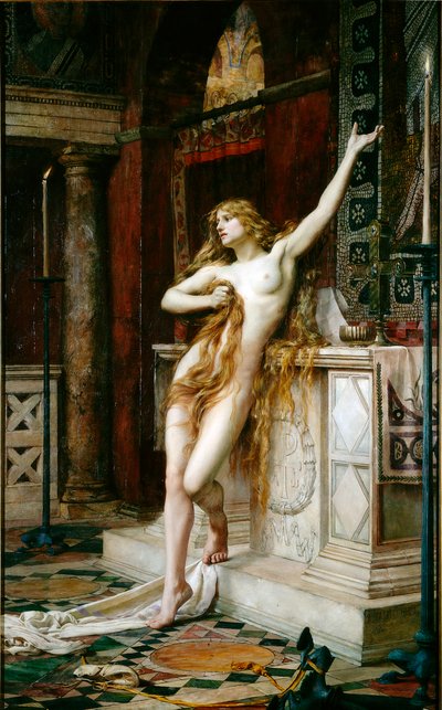 Hypatia, 1885 door Charles William Mitchell