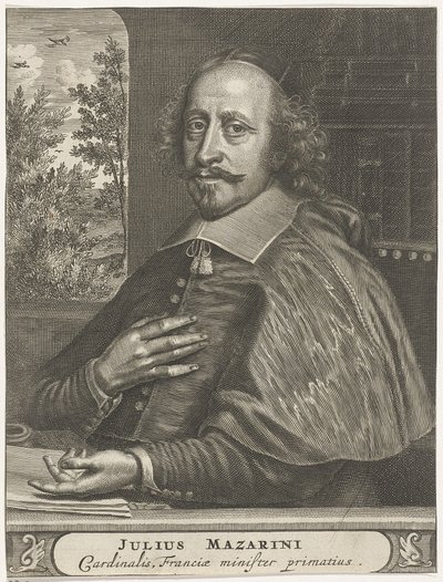 Portret van kardinaal Mazarin door Christiaan Hagen