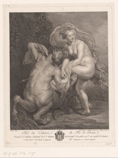 Deianeira en Nessos door Christian Gottfried Schultze