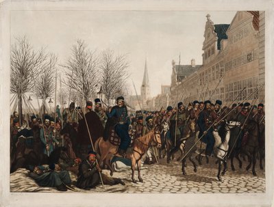 Kozakken in Hamburg, 18 maart 1813 door Christoph Suhr