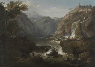 De watervallen bij Tivoli door Claude Joseph Vernet