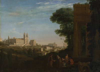 Een uitzicht in Rome, 1632 door Claude Lorrain