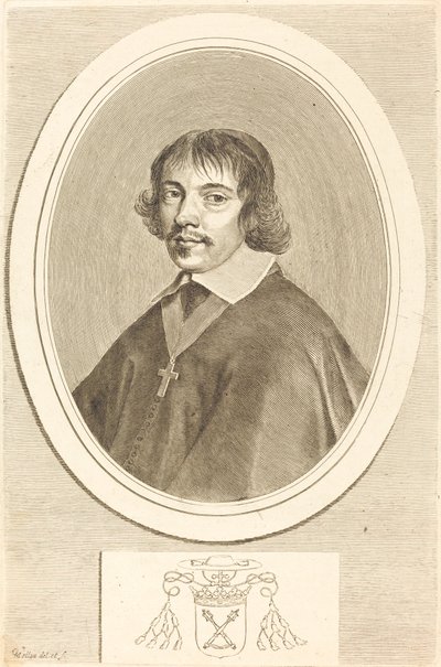 Jean-François Paul de Gondi, Kardinaal van Retz door Claude Mellan