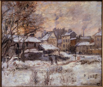 Argenteuil onder de sneeuw door Claude Monet