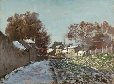 Sneeuw in Argenteuil door Claude Monet