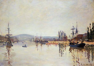 De Seine onder Rouen door Claude Monet